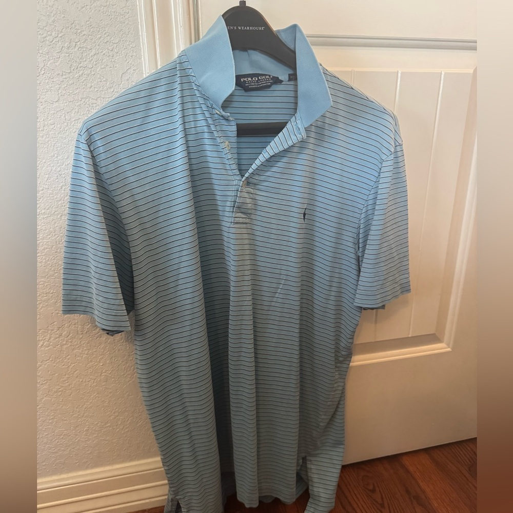 Polo GOLF by Ralph Lauren Men's Blue Striped Shirt